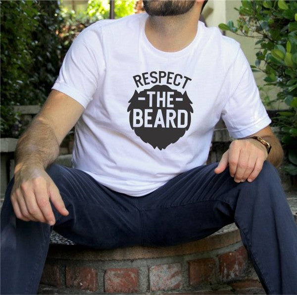 Respect the Beard Mens Plus Size Tee