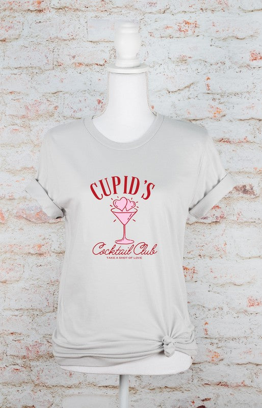 Cupid's Cocktail Club Valentine Graphic Tee