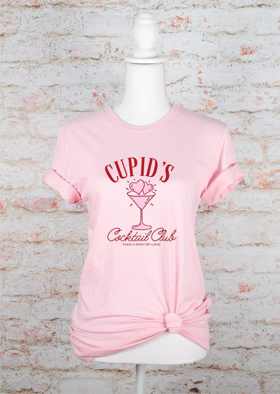 Cupid's Cocktail Club Valentine Graphic Tee