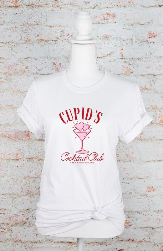 Cupid's Cocktail Club Valentine Graphic Tee