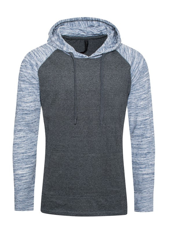 Raglan Long Sleeves Light Weight Hoodie