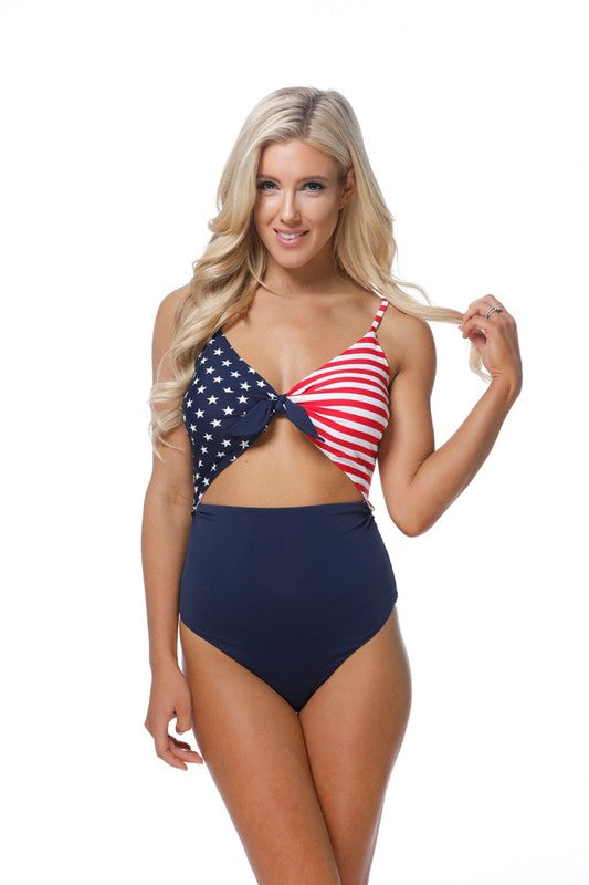 Fourth of july american flag one piece